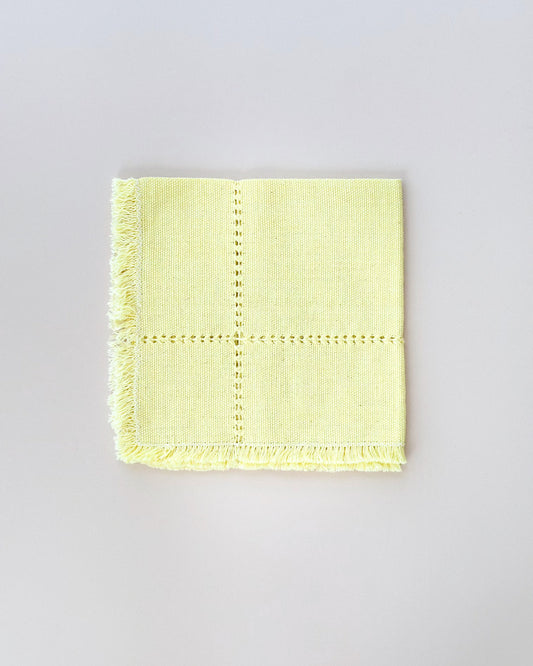 Colette Butter lemon yellow dinner napkins