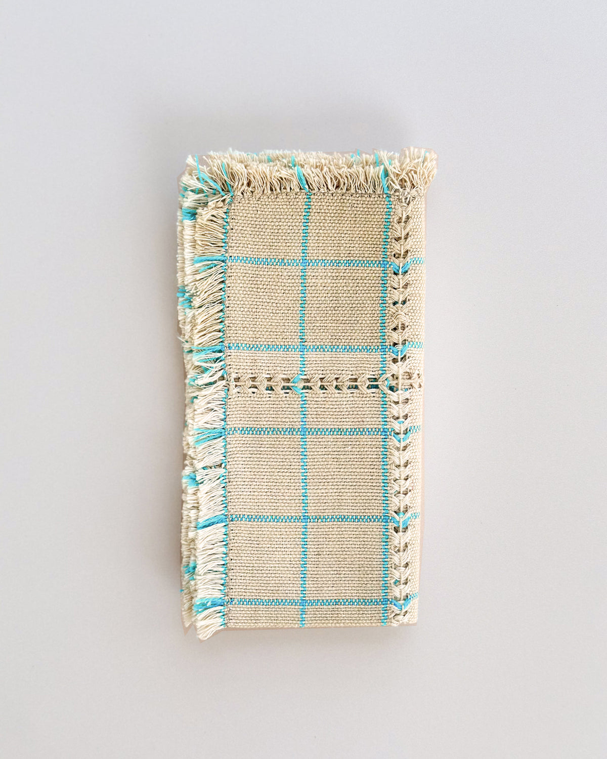 Camile Oat cotton windowpane cloth napkins