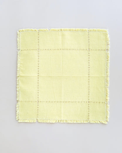 Colette Butter handwoven cotton napkin