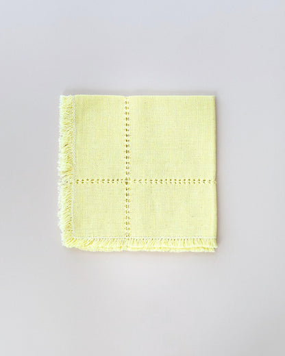 Colette Butter lemon yellow dinner napkins