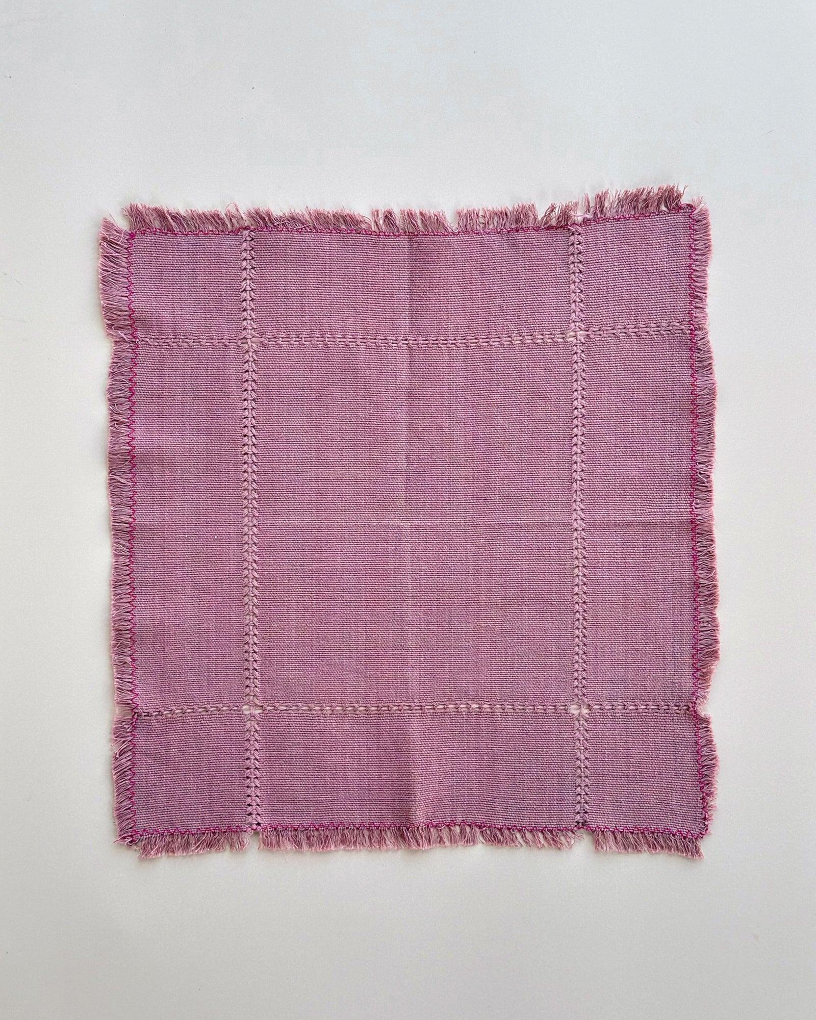 Colette Plum handwoven cotton napkin