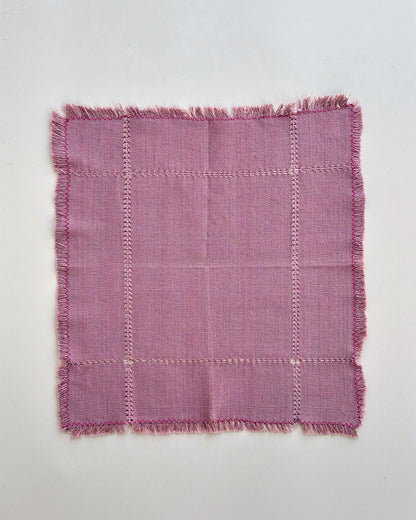Colette Plum handwoven cotton napkin