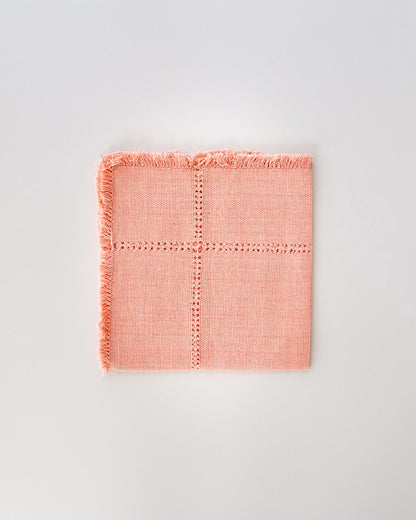 Collette Cantaloupe bright orange dinner napkins