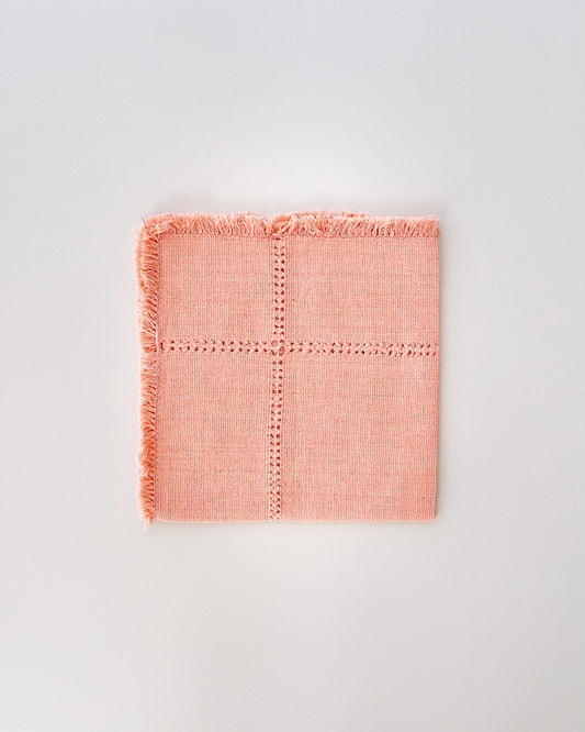 Collette Cantaloupe bright orange dinner napkins