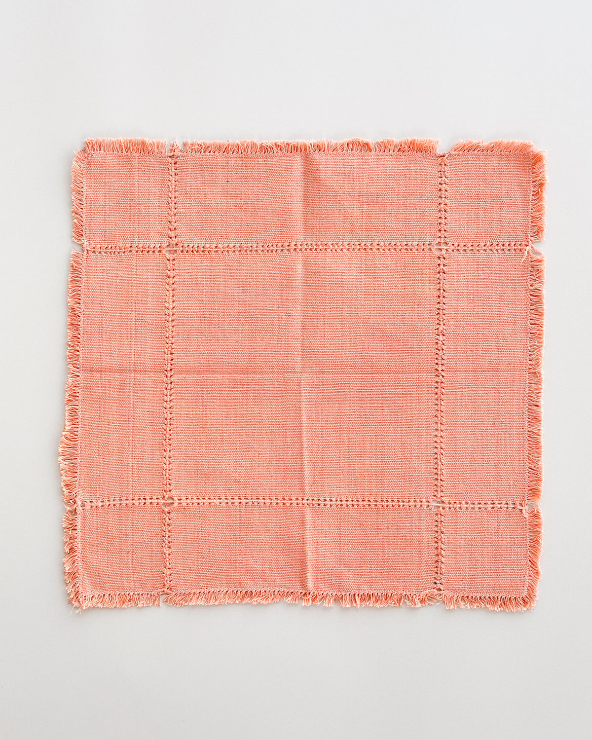 Collette Cantaloupe handwoven cotton napkin