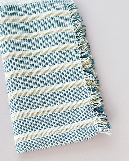 Inez Sea Salt handwoven cotton napkin