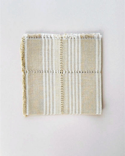Margot Sesame beige cotton dinner napkins
