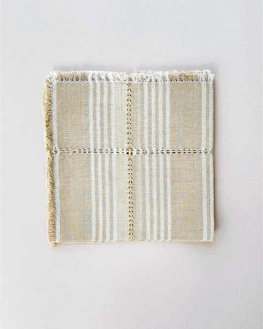 Margot Sesame beige cotton dinner napkins